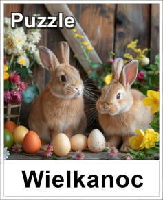 Puzzle Wielkanocne Easter Rabbits