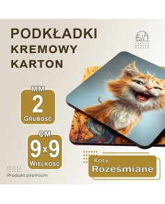 6 podkładek 9x9cm pod kubek...