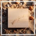 Kwadratowe drewniane