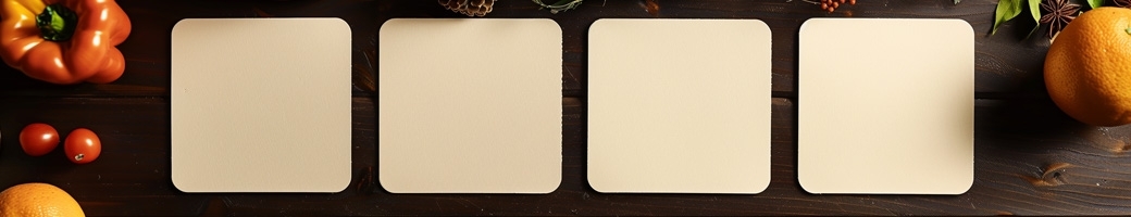 Podkładki kwadratowe 9x9cm beermat